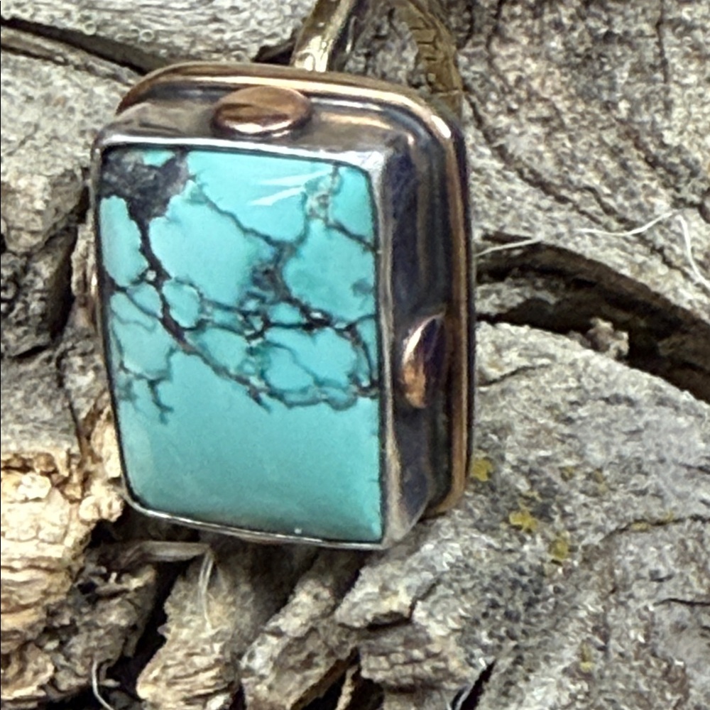 Jes MaHarry “Big Blue Sky Ring”. New in box.